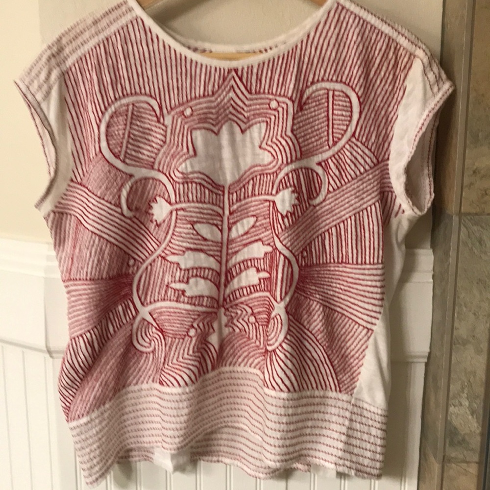 Anthro embroidered top by Akemi Kin